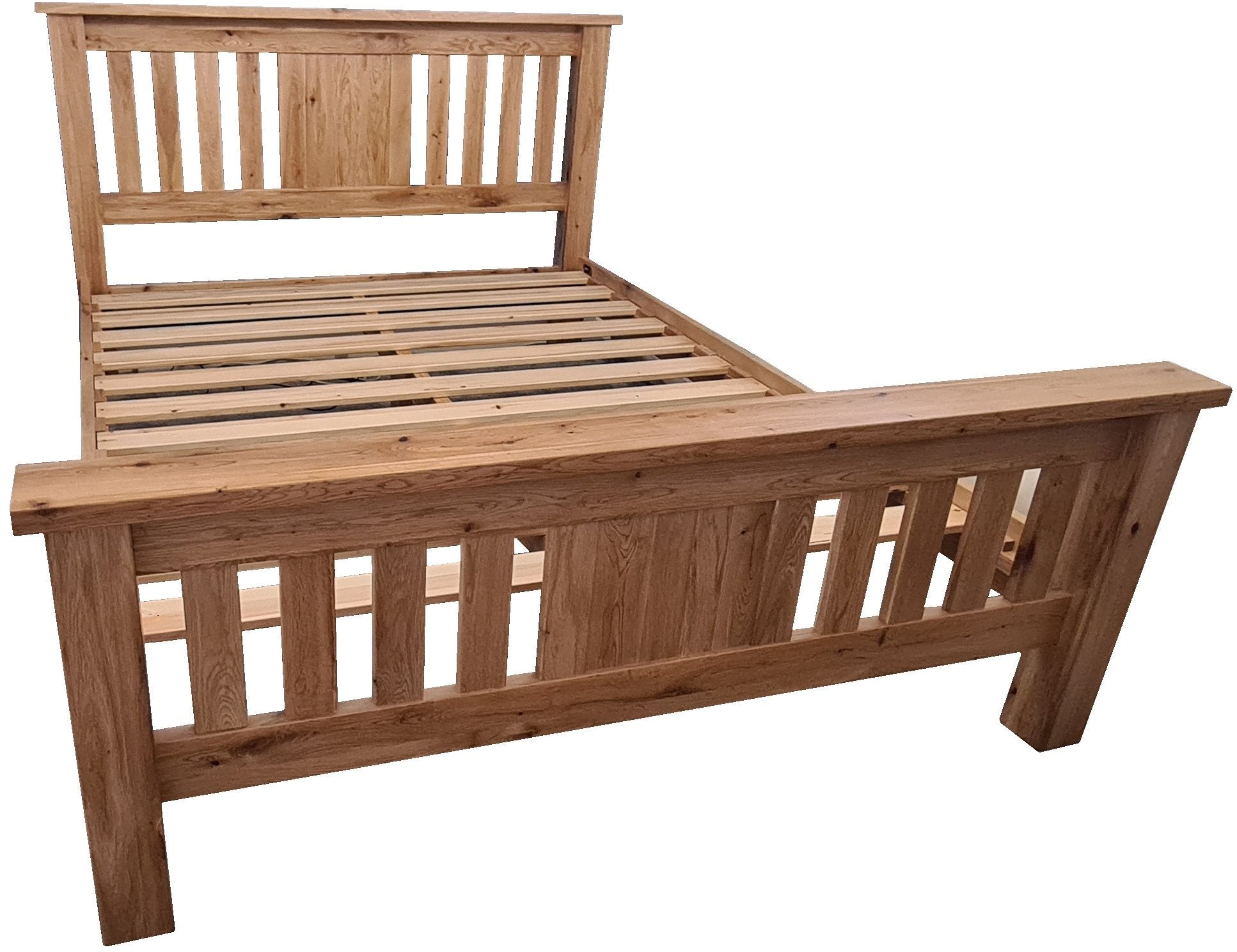 Reims King Size 5' Oak Slat Bed