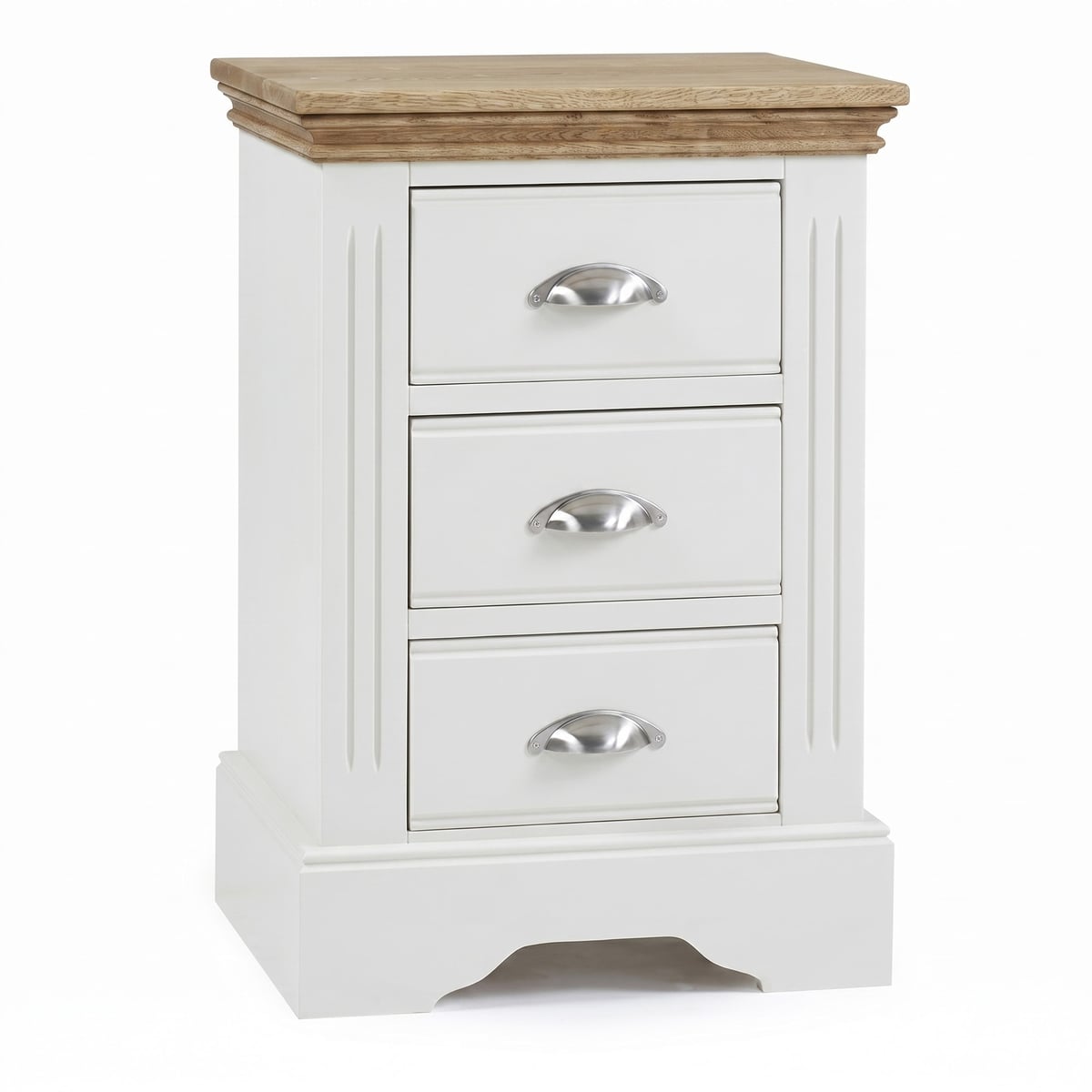 Hampton 3 Drawer Bedside